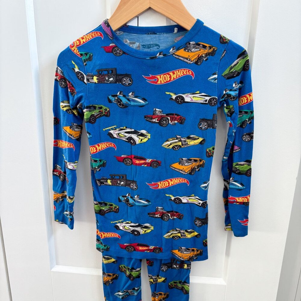 Posh Peanut Hot Wheels Long Sleeve PJs Size 4T